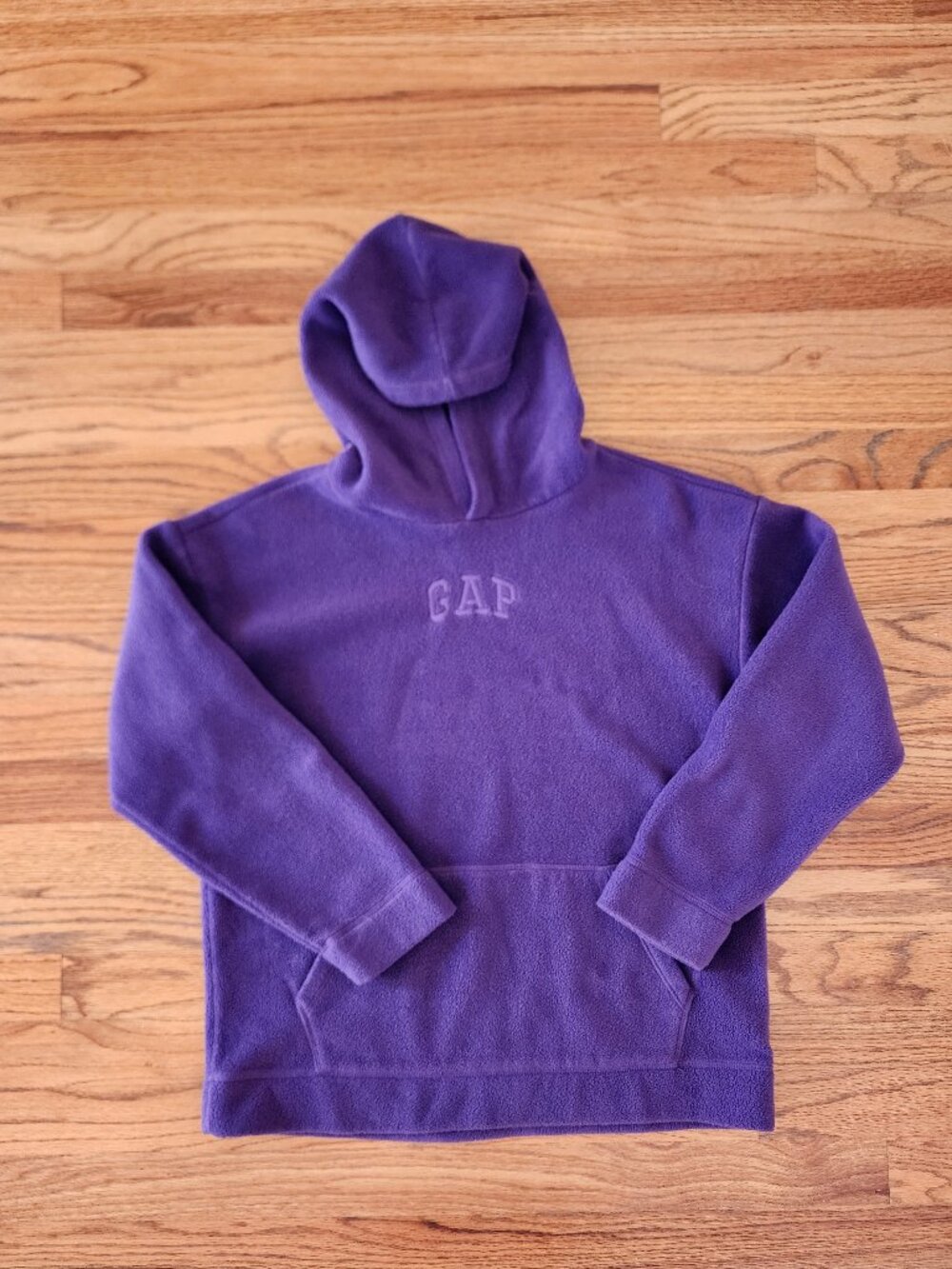 GAP Kids Fleece Logo Hoodie Purple Pullover Sweatshirt Size XL (12-14)